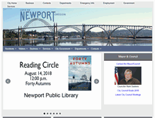 Tablet Screenshot of newportoregon.gov